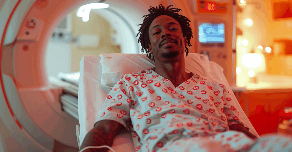 A man hospitalised due to neurological complications
